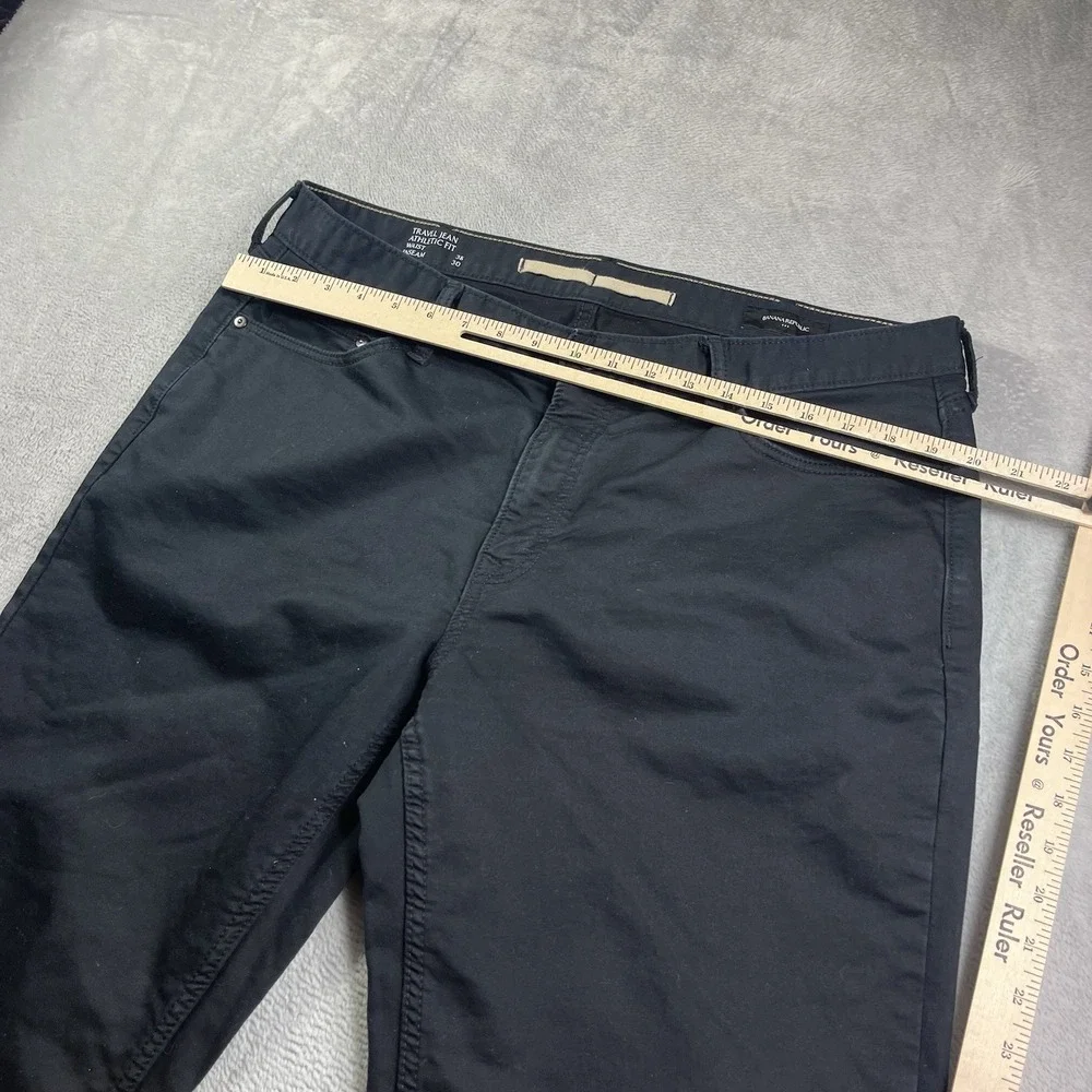 Banana Republic Travel Jean Navy Blue Mens 38x28* Pants Athletic Fit‎